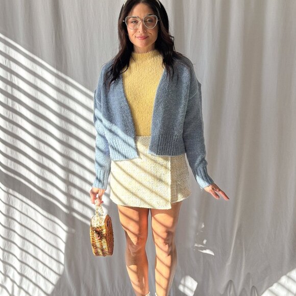 Sage The Label | Rhia Knit Open Cardigan | Blue - Picture 4 of 16